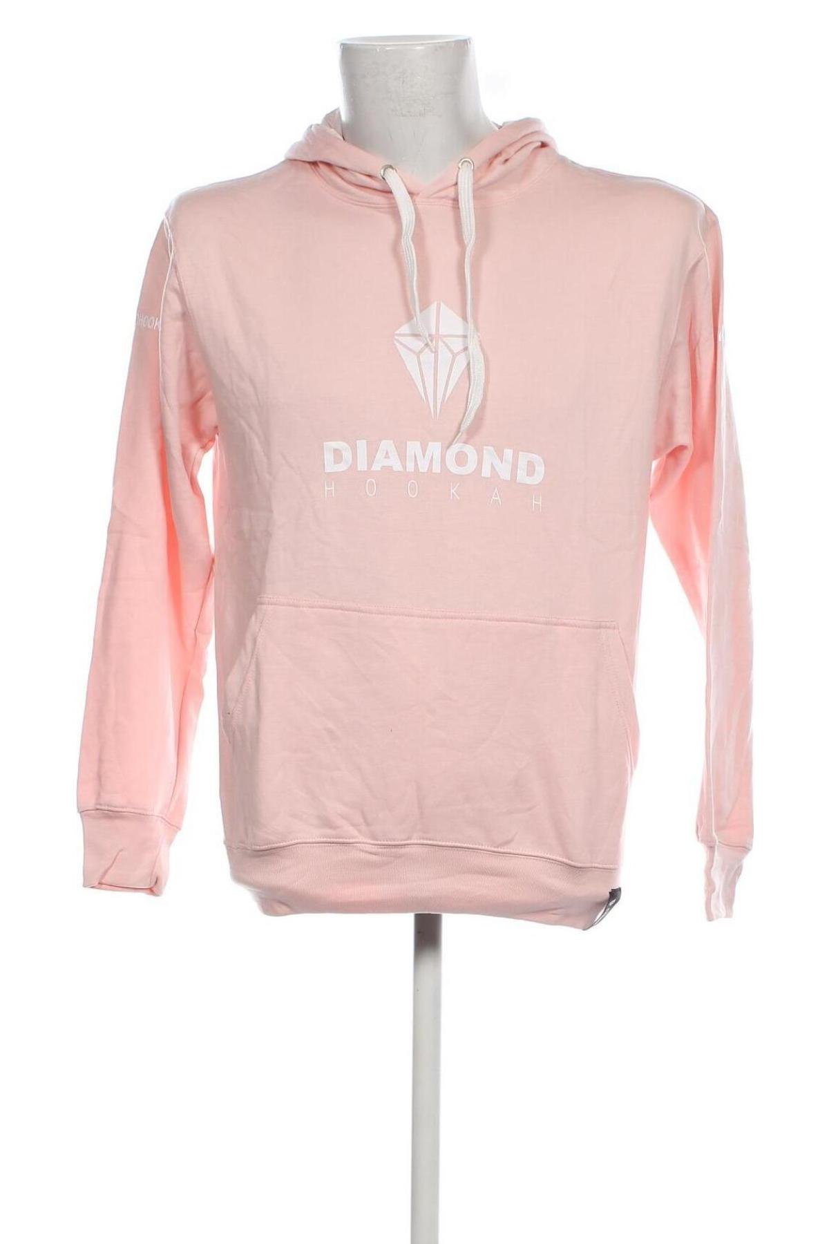 Herren Sweatshirt Diamond, Größe M, Farbe Rosa, Preis 15,98 €