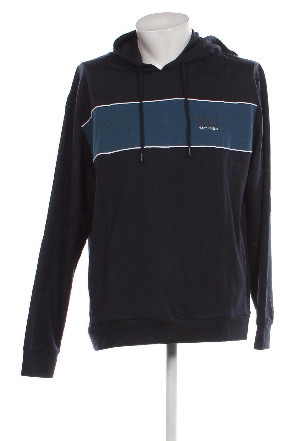 Herren Sweatshirt H.I.S, Größe XL, Farbe Blau, Preis 10,43 €