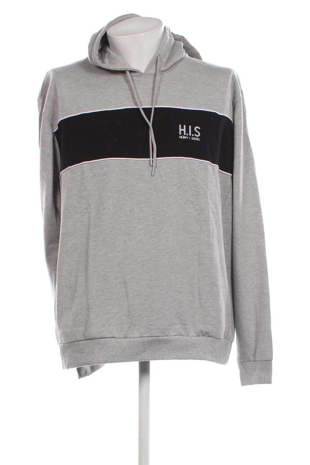 Herren Sweatshirt H.I.S, Größe XXL, Farbe Grau, Preis 23,71 €