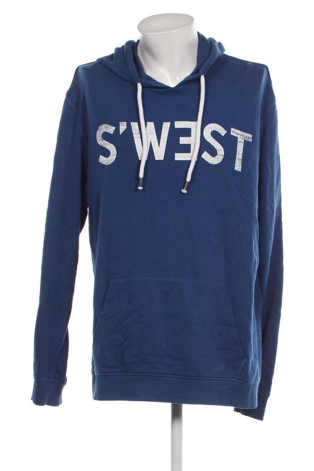 Herren Sweatshirt Q/S by S.Oliver, Größe XXL, Farbe Blau, Preis € 14,27