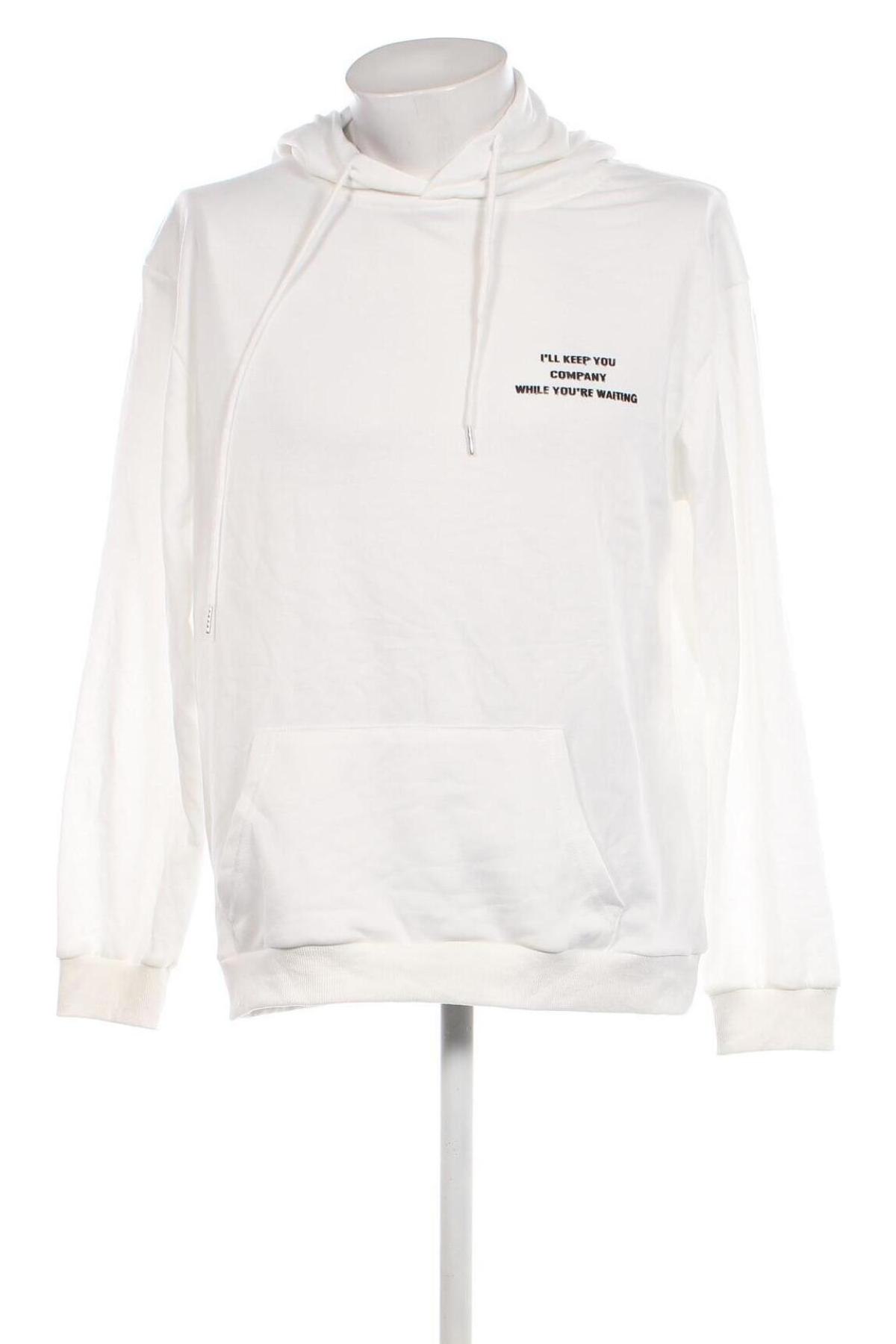 Herren Sweatshirt SHEIN, Größe L, Farbe Weiß, Preis 11,70 €