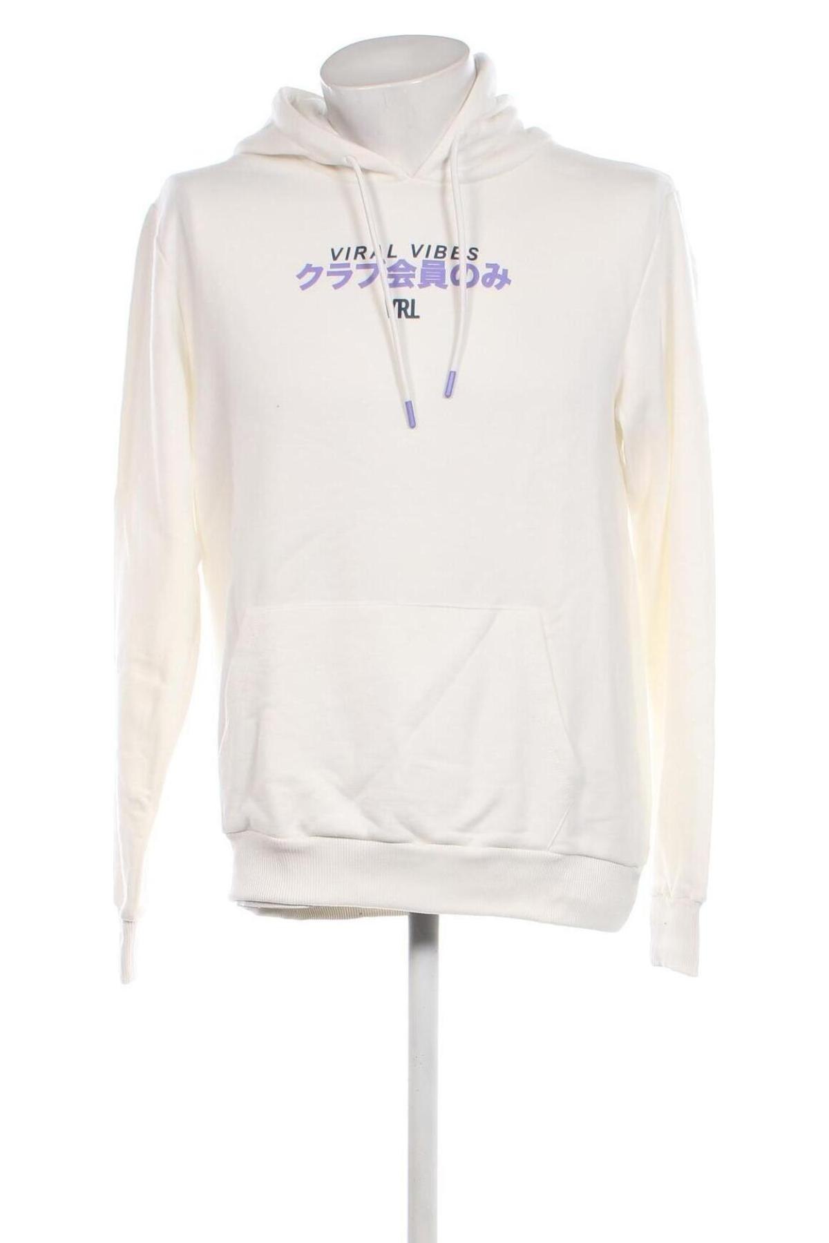 Herren Sweatshirt Viral Vibes, Größe L, Farbe Weiß, Preis 16,78 €