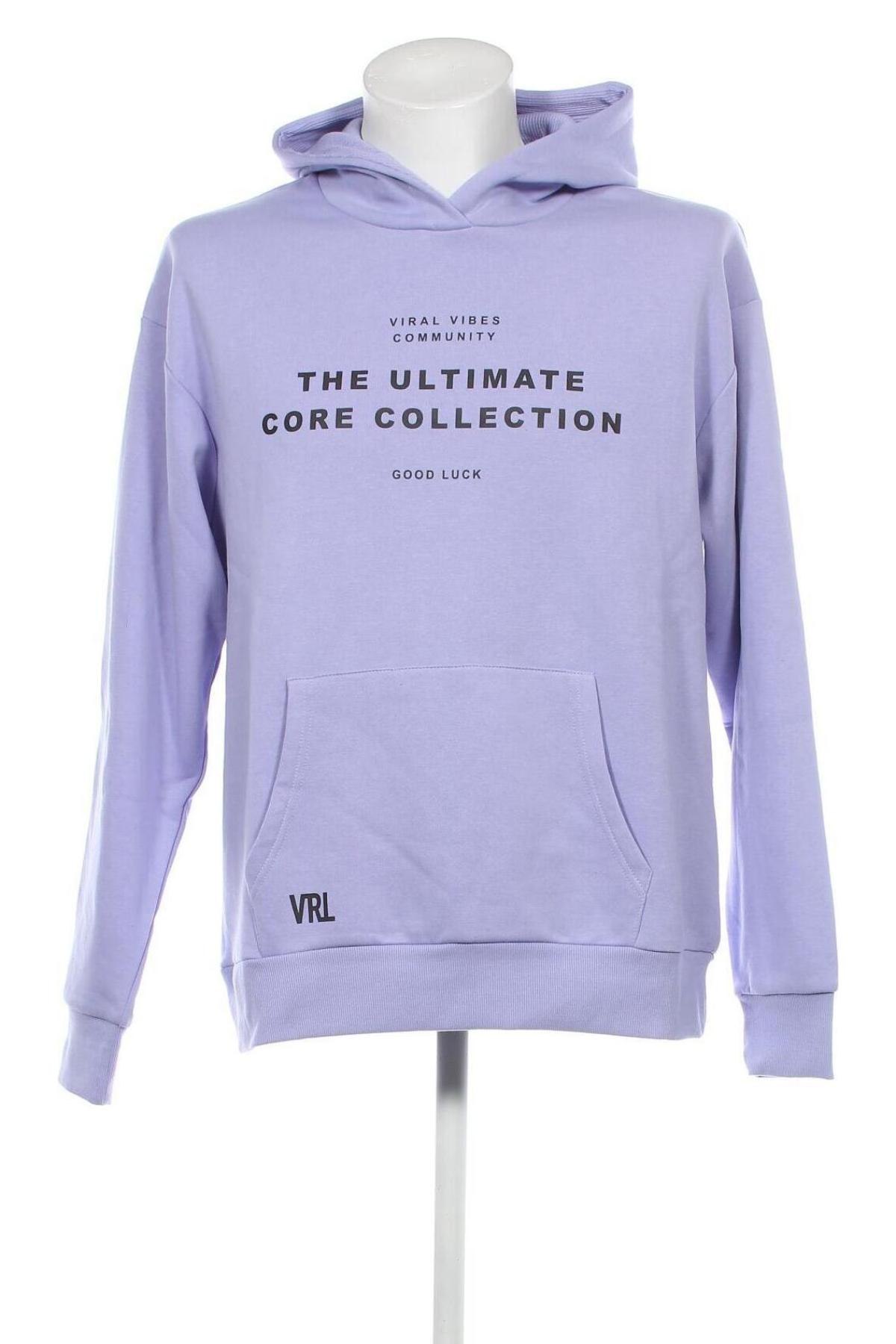 Herren Sweatshirt Viral Vibes, Größe XL, Farbe Lila, Preis 9,59 €