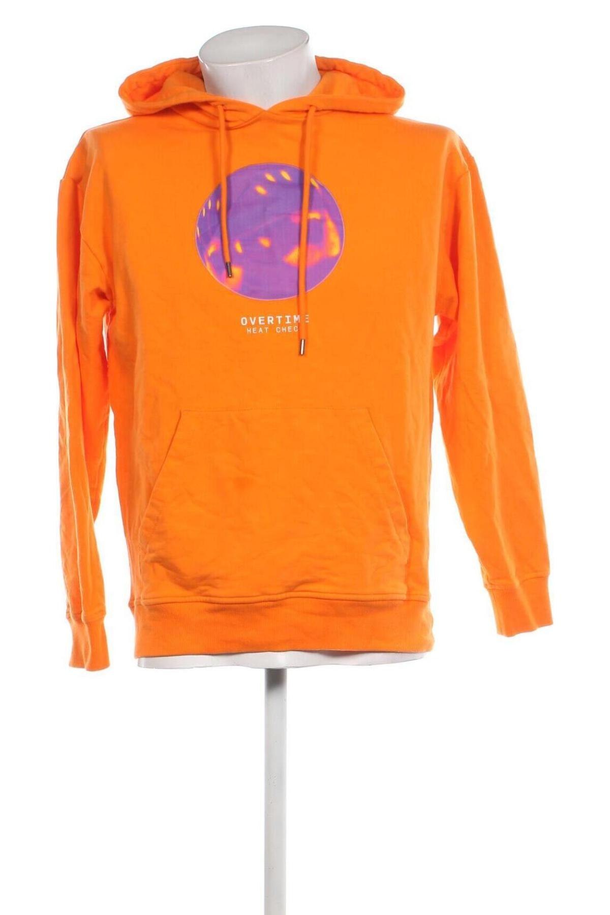 Herren Sweatshirt Working Overtime, Größe M, Farbe Orange, Preis € 32,49