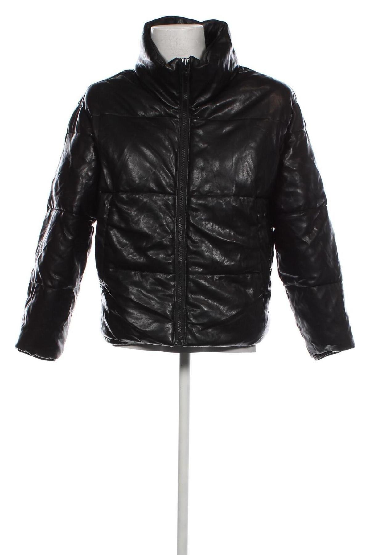 Pánska kožená bunda  Abercrombie & Fitch, Veľkosť S, Farba Čierna, Cena  31,47 €