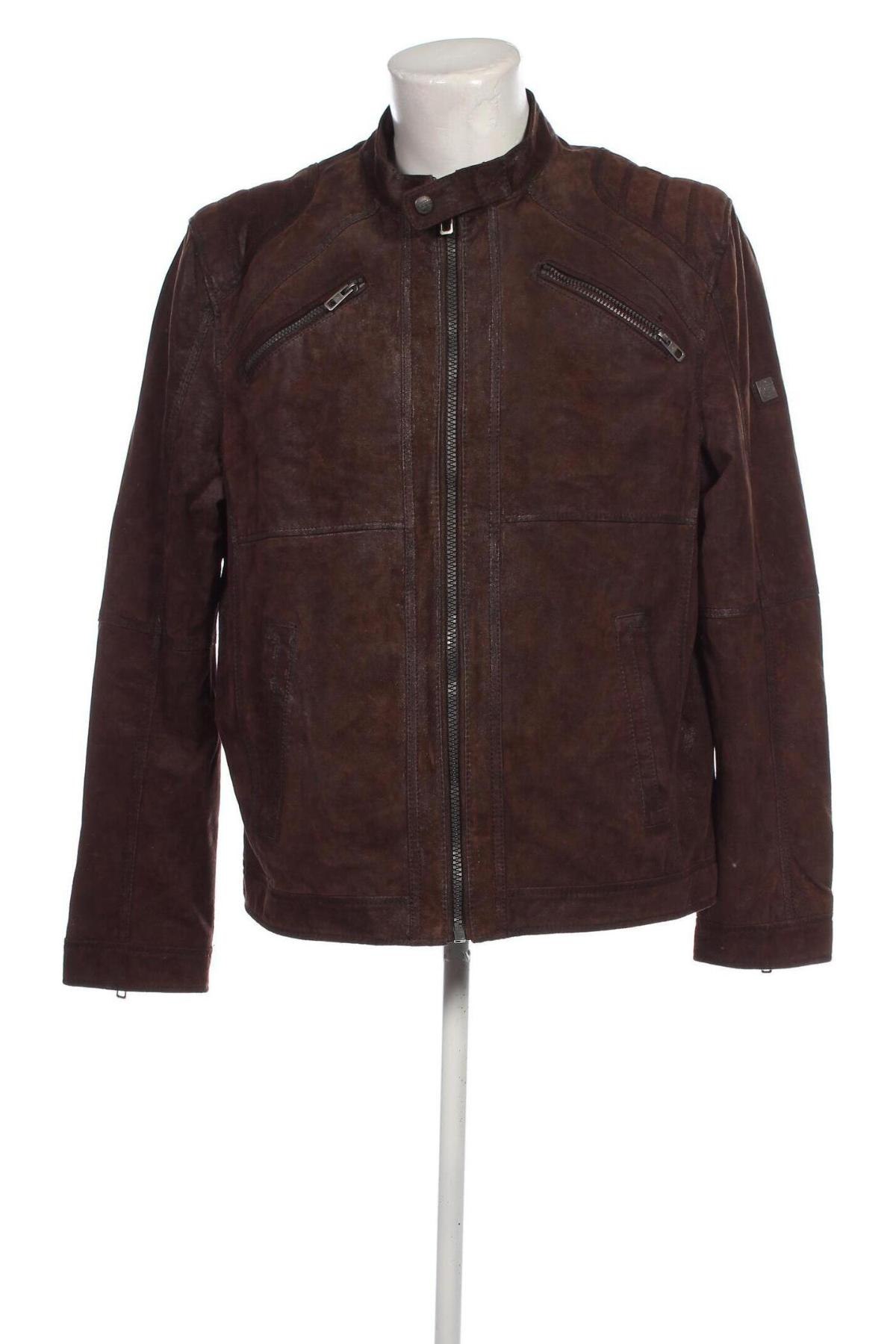 Herren Lederjacke Angelo Litrico, Größe L, Farbe Braun, Preis € 54,36