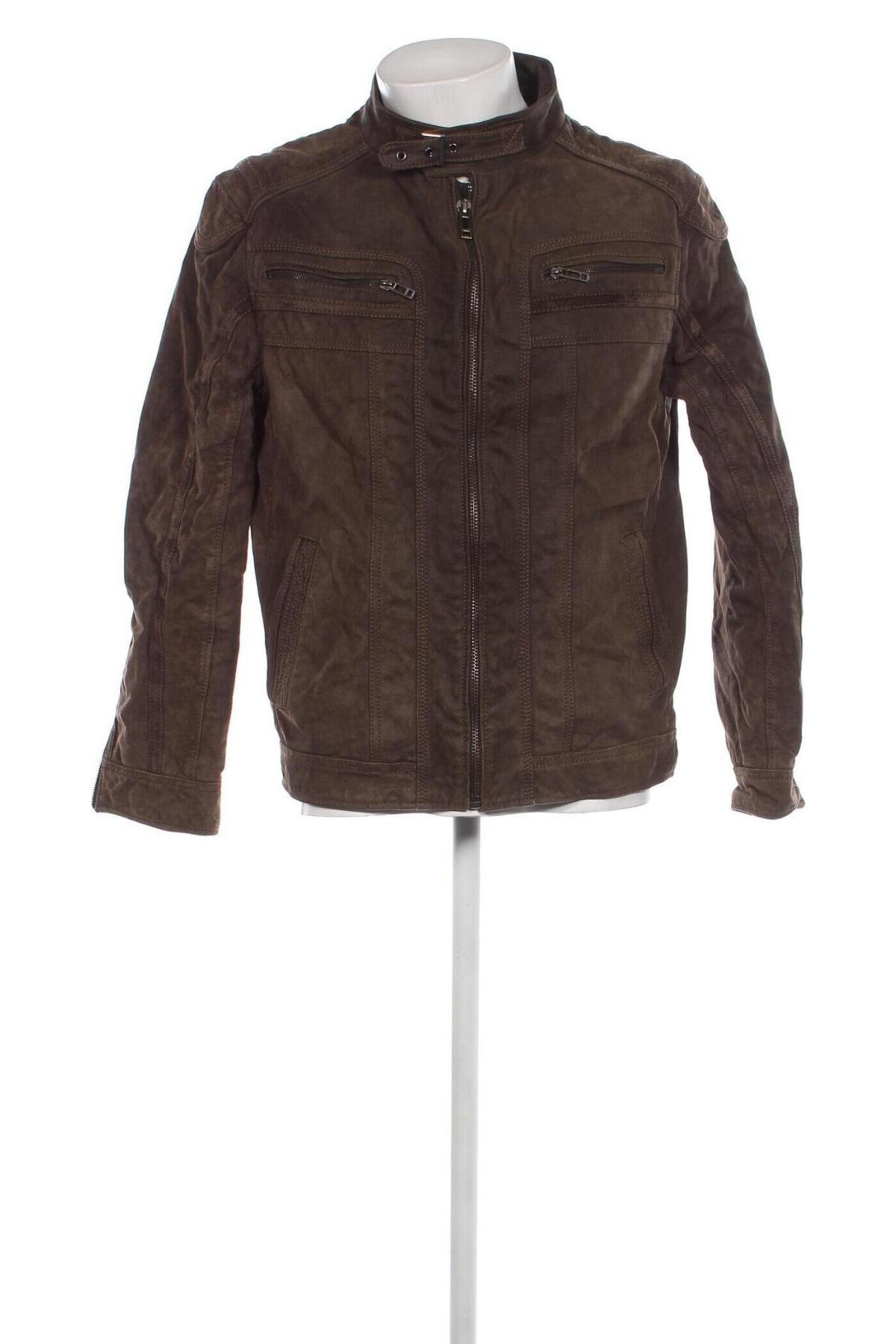 Herren Lederjacke Angelo Litrico, Größe L, Farbe Braun, Preis 58,08 €