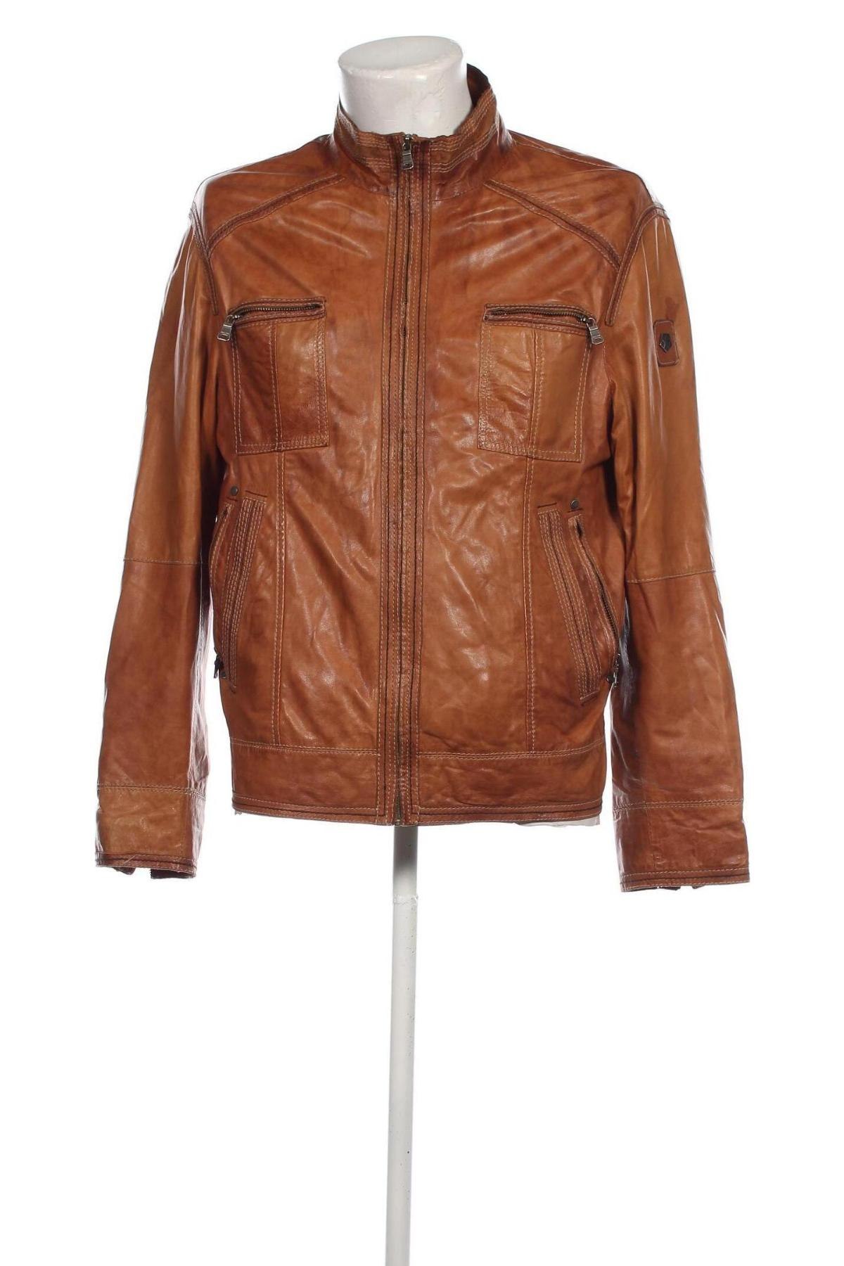 Herren Lederjacke Milestone, Größe L, Farbe Braun, Preis € 157,27