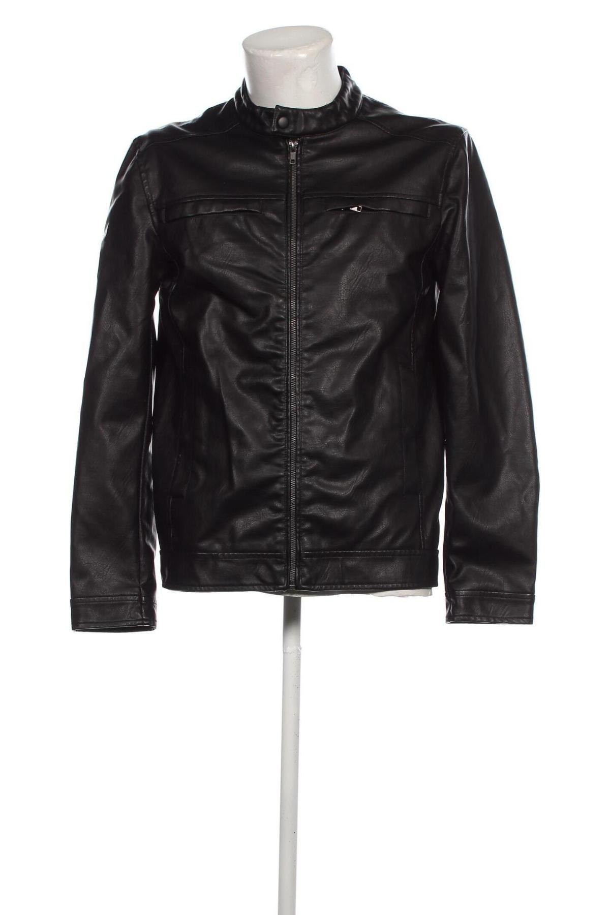Pánská kožená bunda  Oviesse, Velikost M, Barva Černá, Cena  687,00 Kč