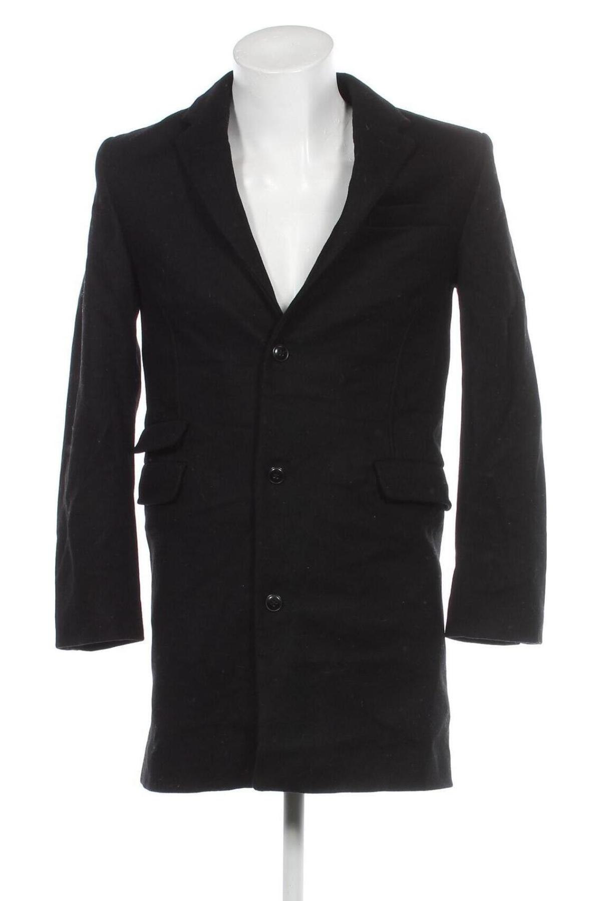 Мъжко палто Celio, Размер S, Цвят Черен, Цена 41,73 лв.