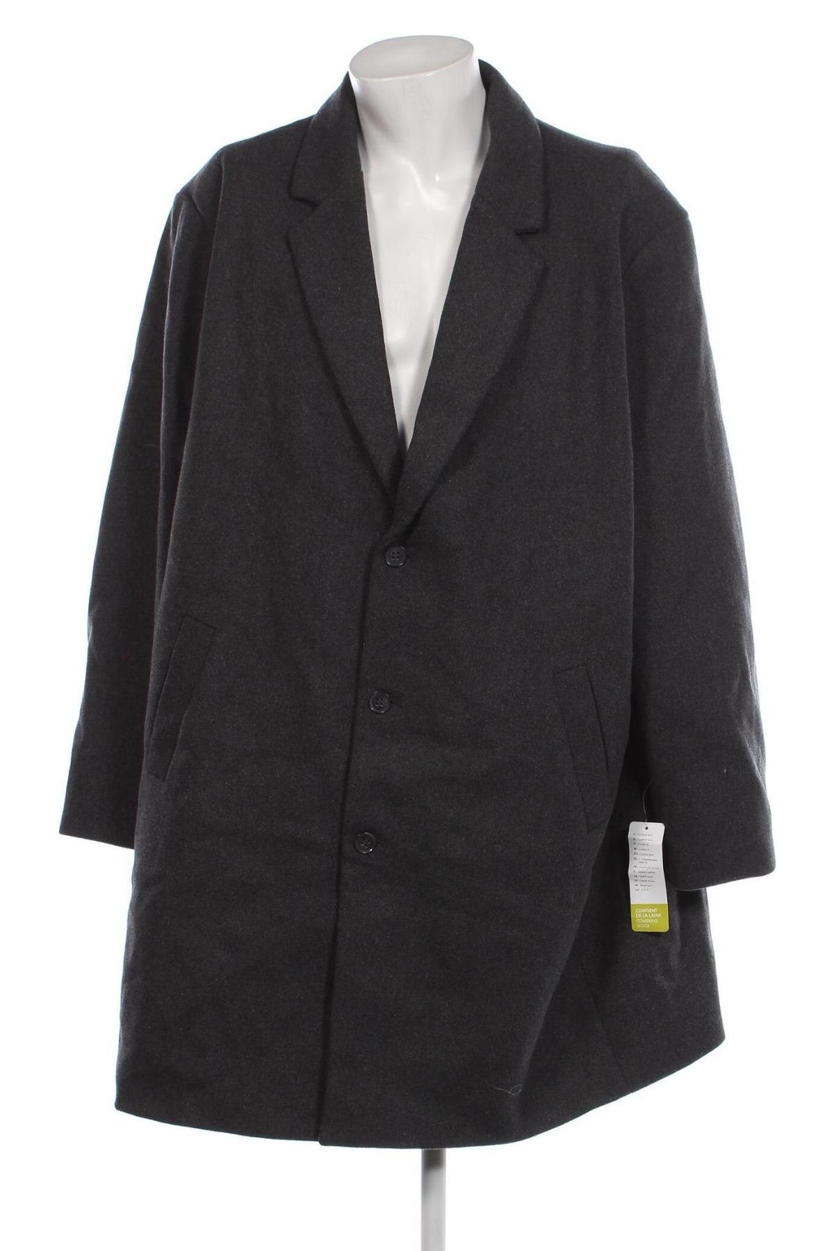 Palton de bărbați Kiabi, Mărime 5XL, Culoare Gri, Preț 424,34 Lei