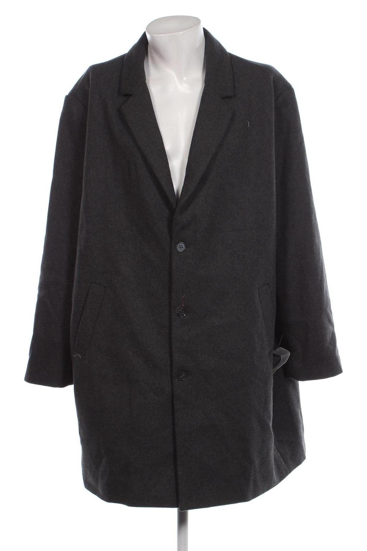 Мъжко палто Kiabi, Размер 5XL, Цвят Сив, Цена 137,60 лв.