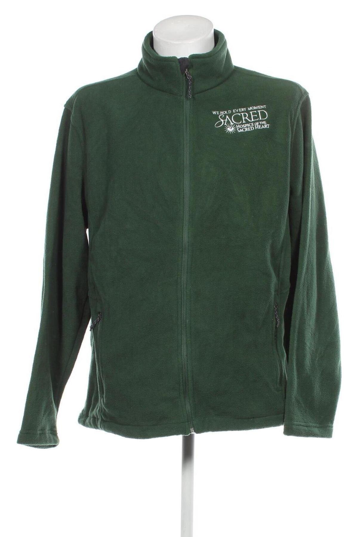 Ανδρική ζακέτα fleece Port Authority, Μέγεθος XXL, Χρώμα Πράσινο, Τιμή 15,20 €