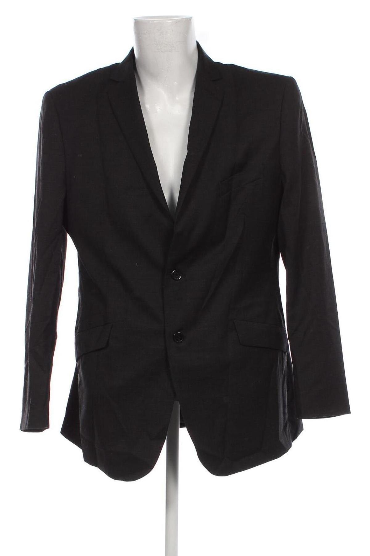 Ανδρικό σακάκι Adolfo Dominguez, Μέγεθος XL, Χρώμα Μαύρο, Τιμή 10,49 €
