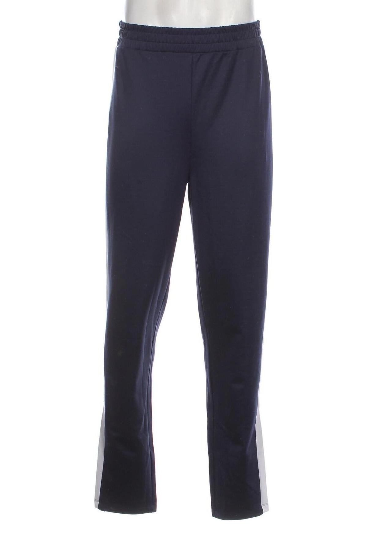 Pantaloni trening de bărbați Gina Tricot, Mărime L, Culoare Albastru, Preț 203,95 Lei