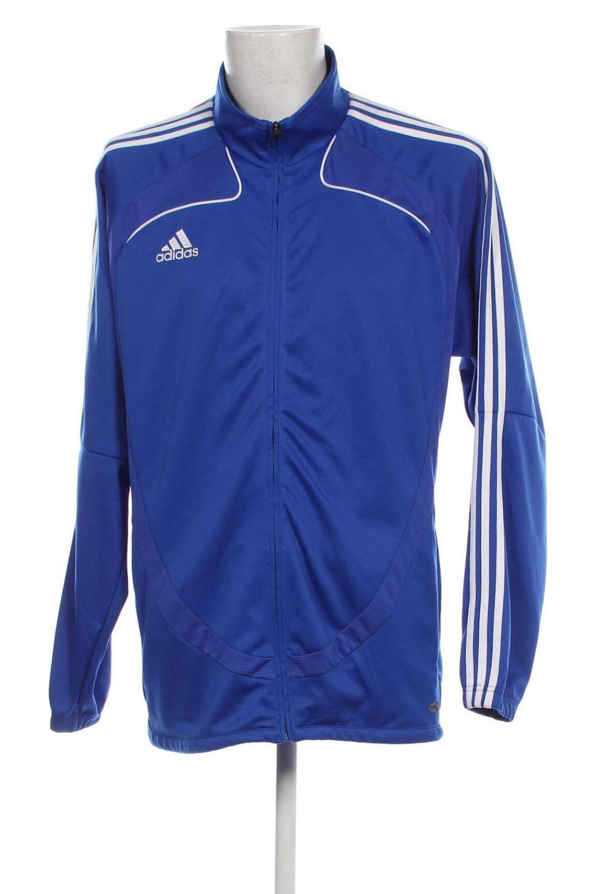 Ανδρική αθλητική ζακέτα Adidas, Μέγεθος L, Χρώμα Μπλέ, Τιμή 29,69 €