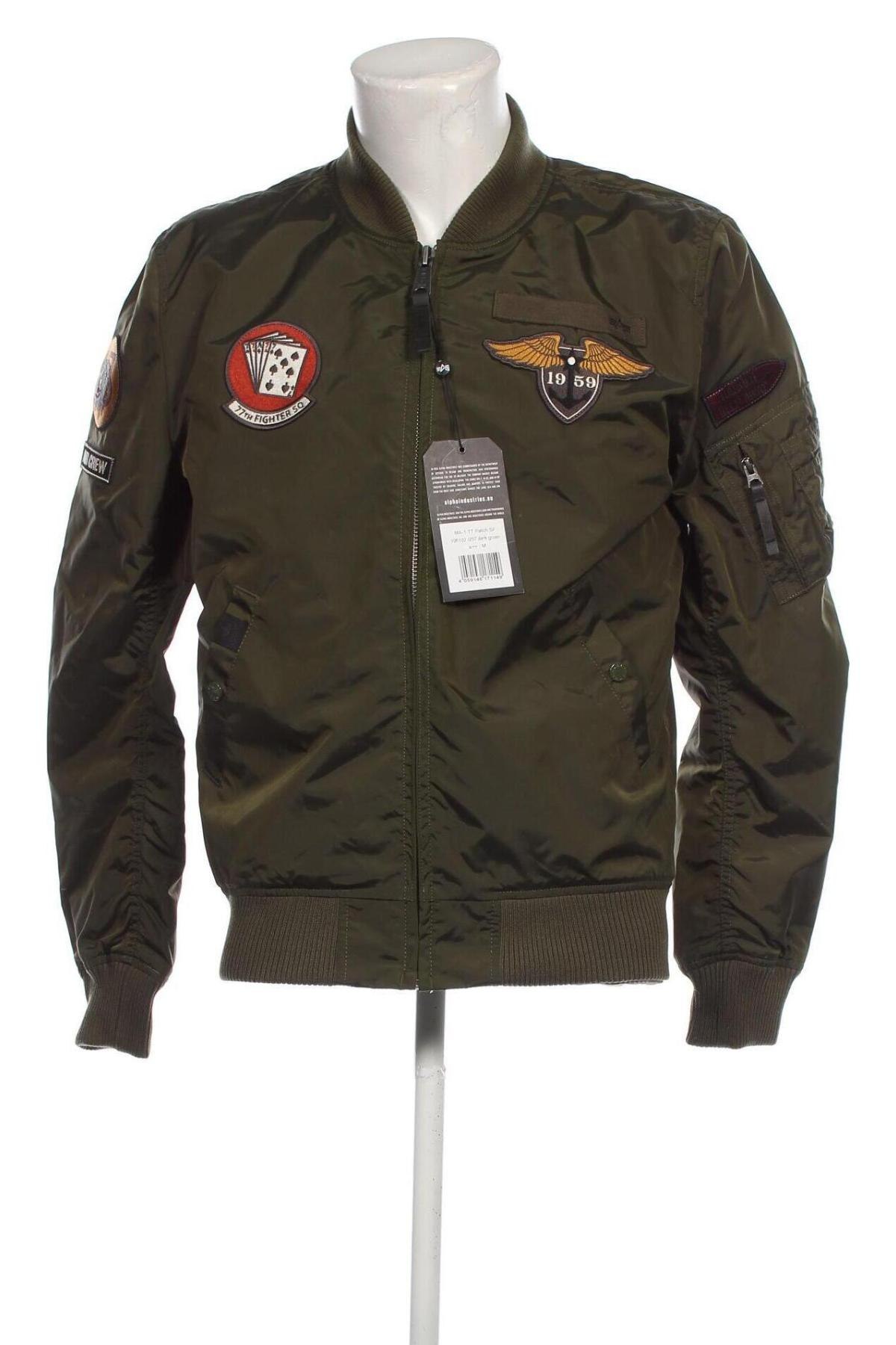 Férfi dzseki Alpha Industries, Méret M, Szín Zöld, Ár 57 075 Ft