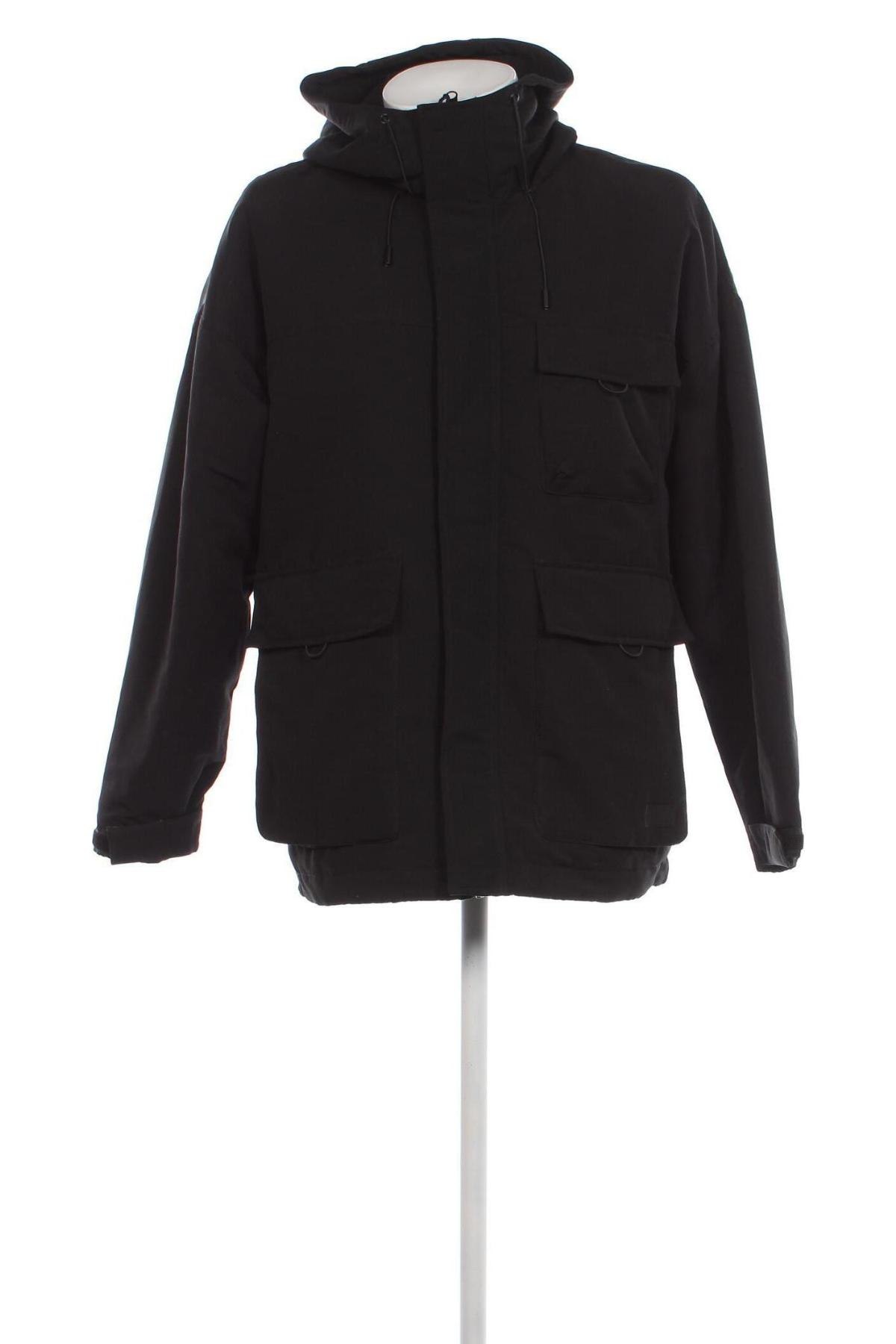 Ανδρικό μπουφάν Pull&Bear, Μέγεθος M, Χρώμα Μαύρο, Τιμή 23,32 €