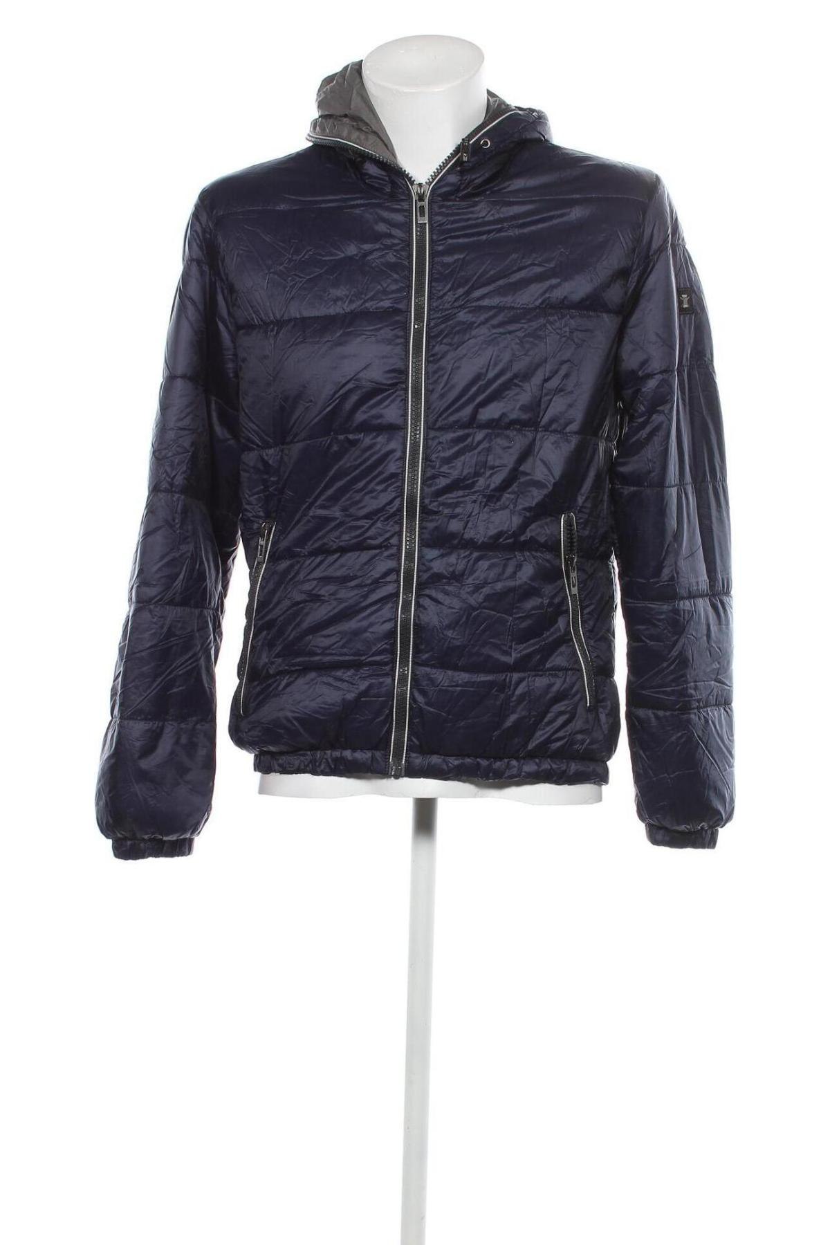 Herrenjacke Recycled Art World, Größe L, Farbe Blau, Preis 23,07 €