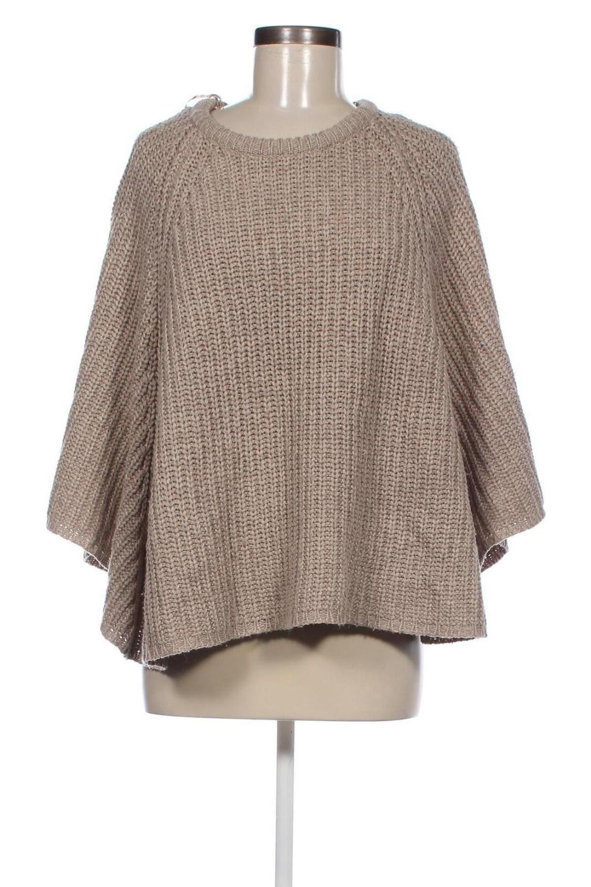 Poncho Brave Soul, Größe M, Farbe Beige, Preis € 12,49