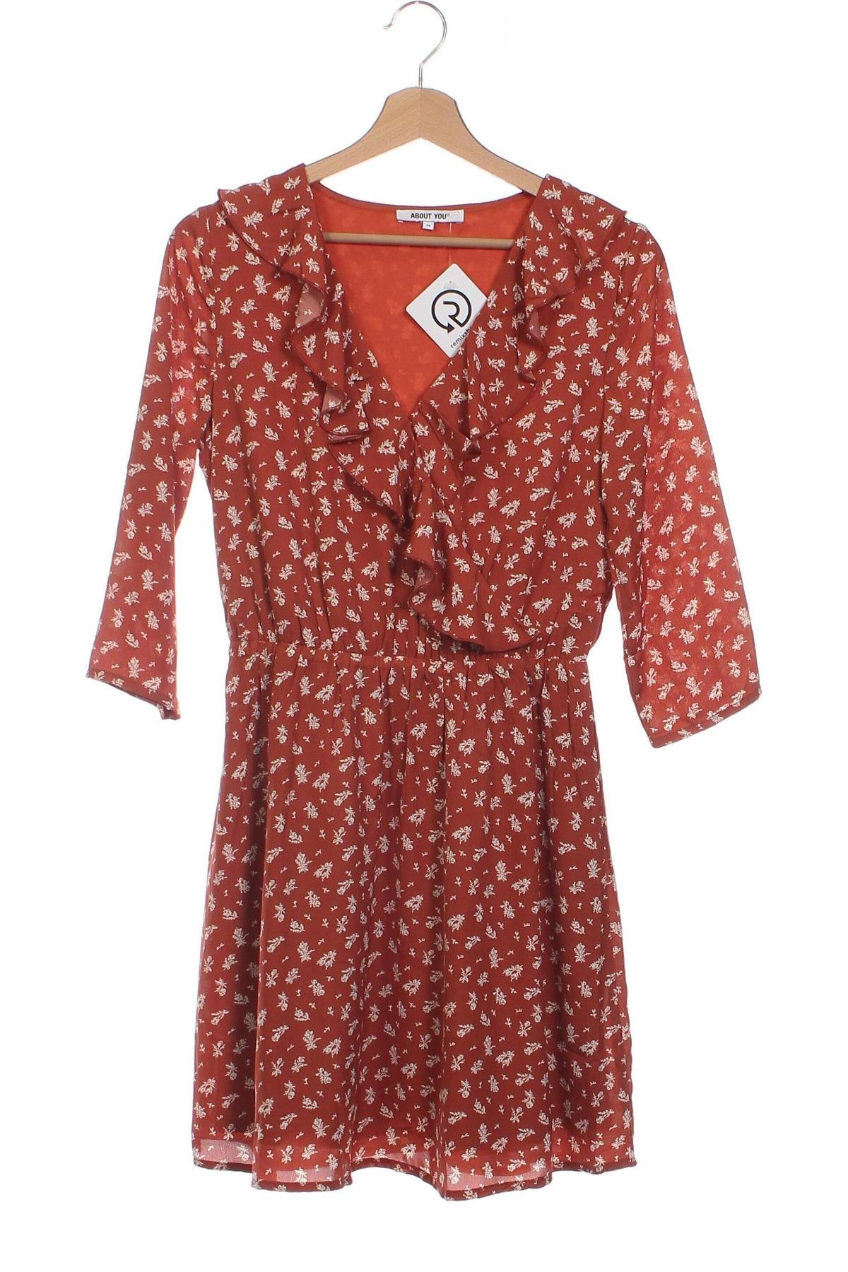 Kleid About You, Größe XS, Farbe Orange, Preis 14,90 €