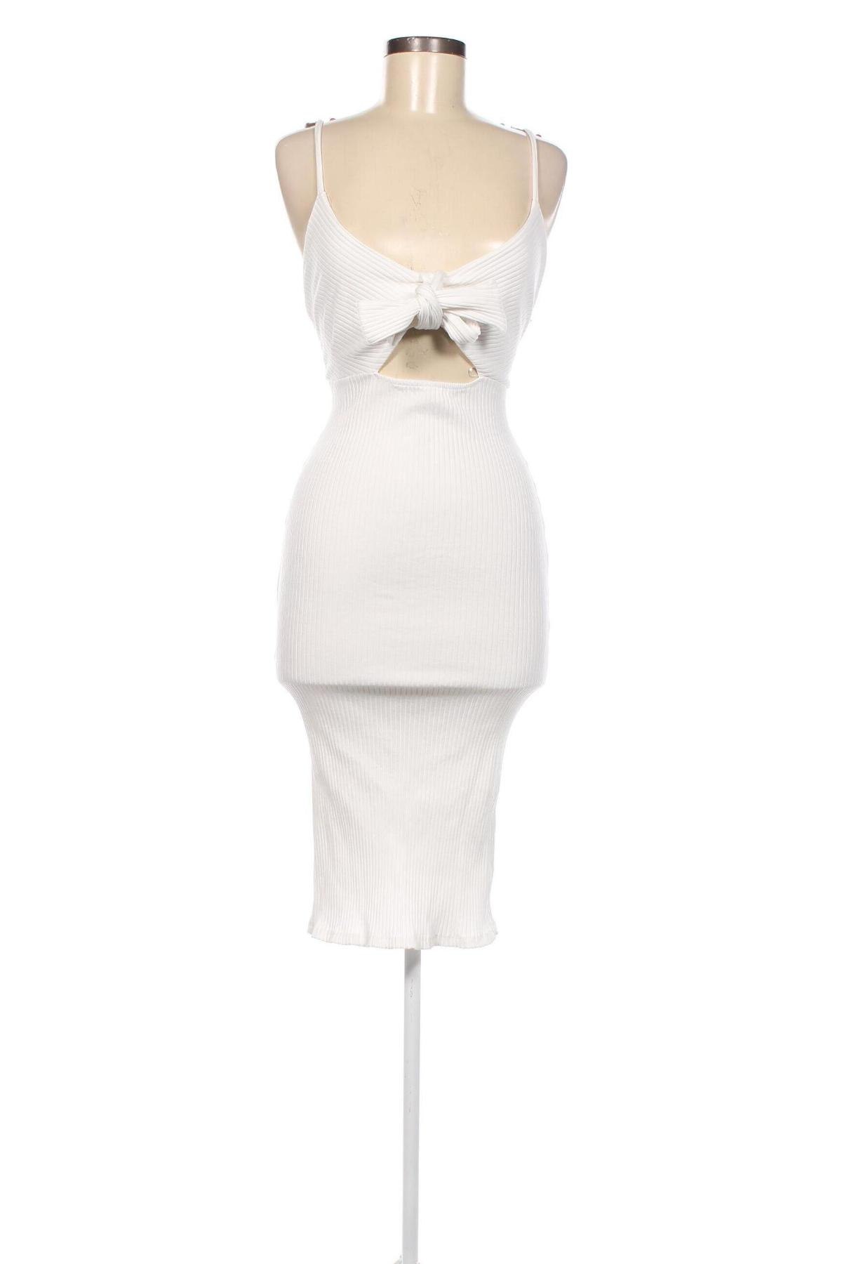 Kleid Bershka, Größe M, Farbe Weiß, Preis € 14,91
