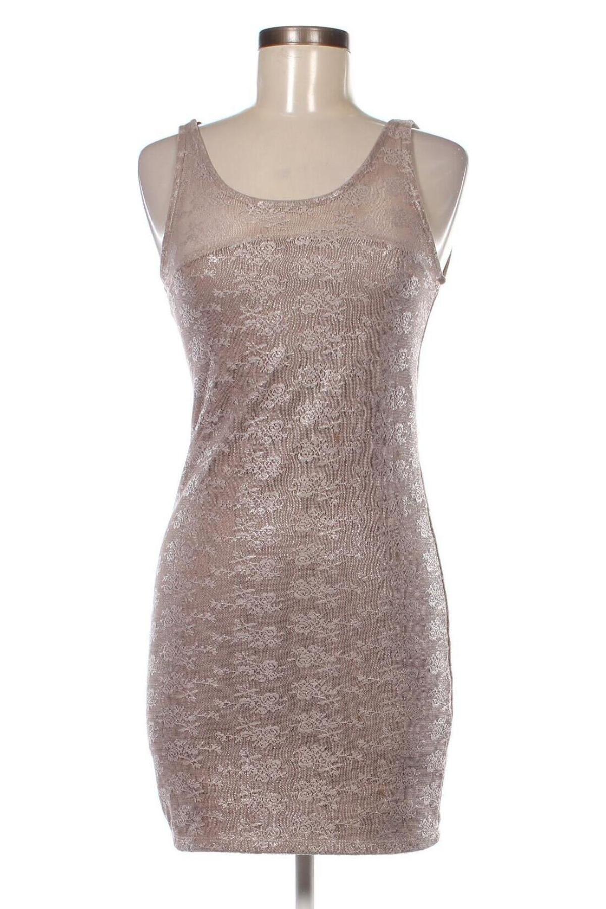 Φόρεμα Bershka, Μέγεθος M, Χρώμα  Μπέζ, Τιμή 7,18 €