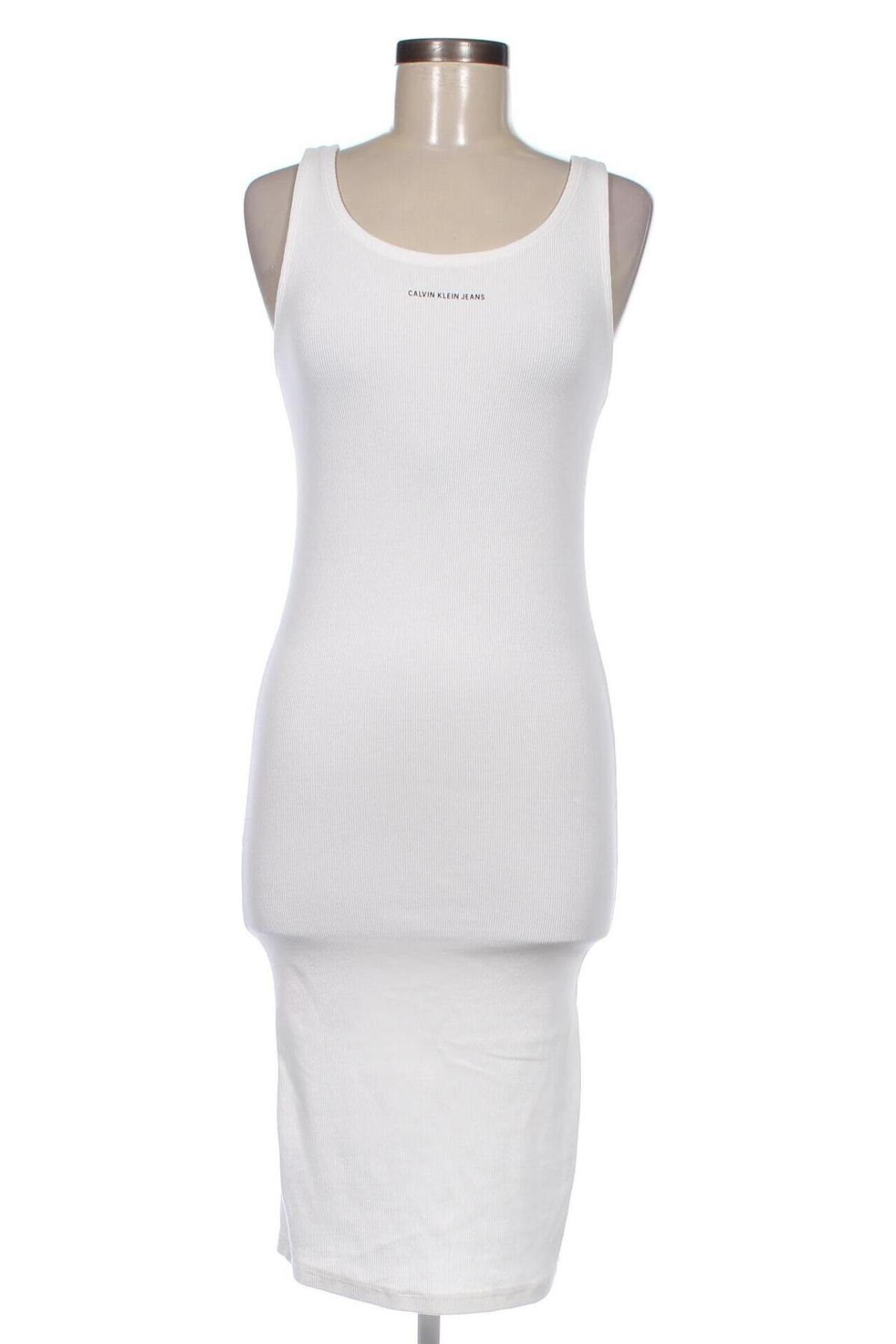 Kleid Calvin Klein Jeans, Größe S, Farbe Weiß, Preis € 34,78