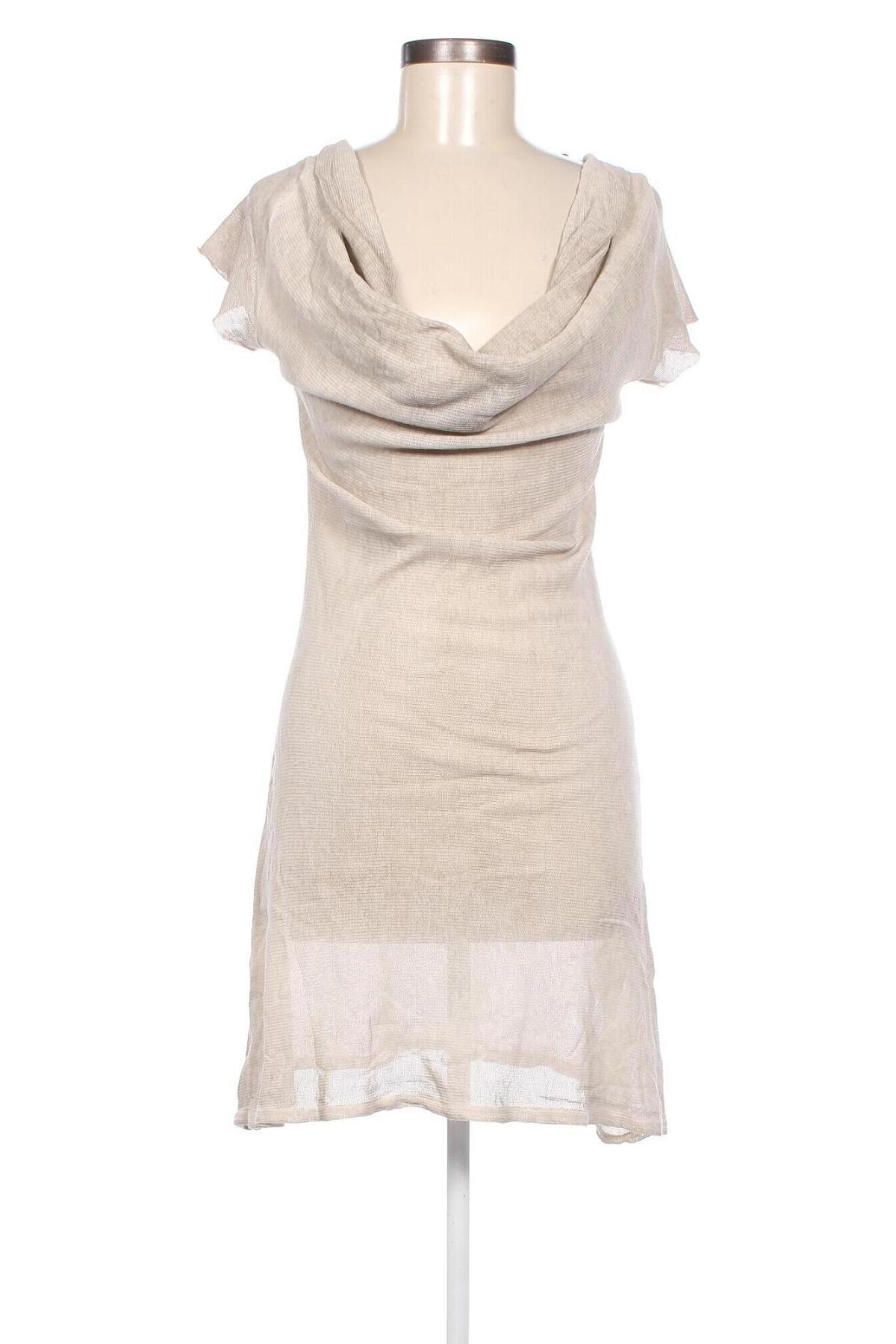 Kleid Made In Italy, Größe S, Farbe Beige, Preis 22,19 €