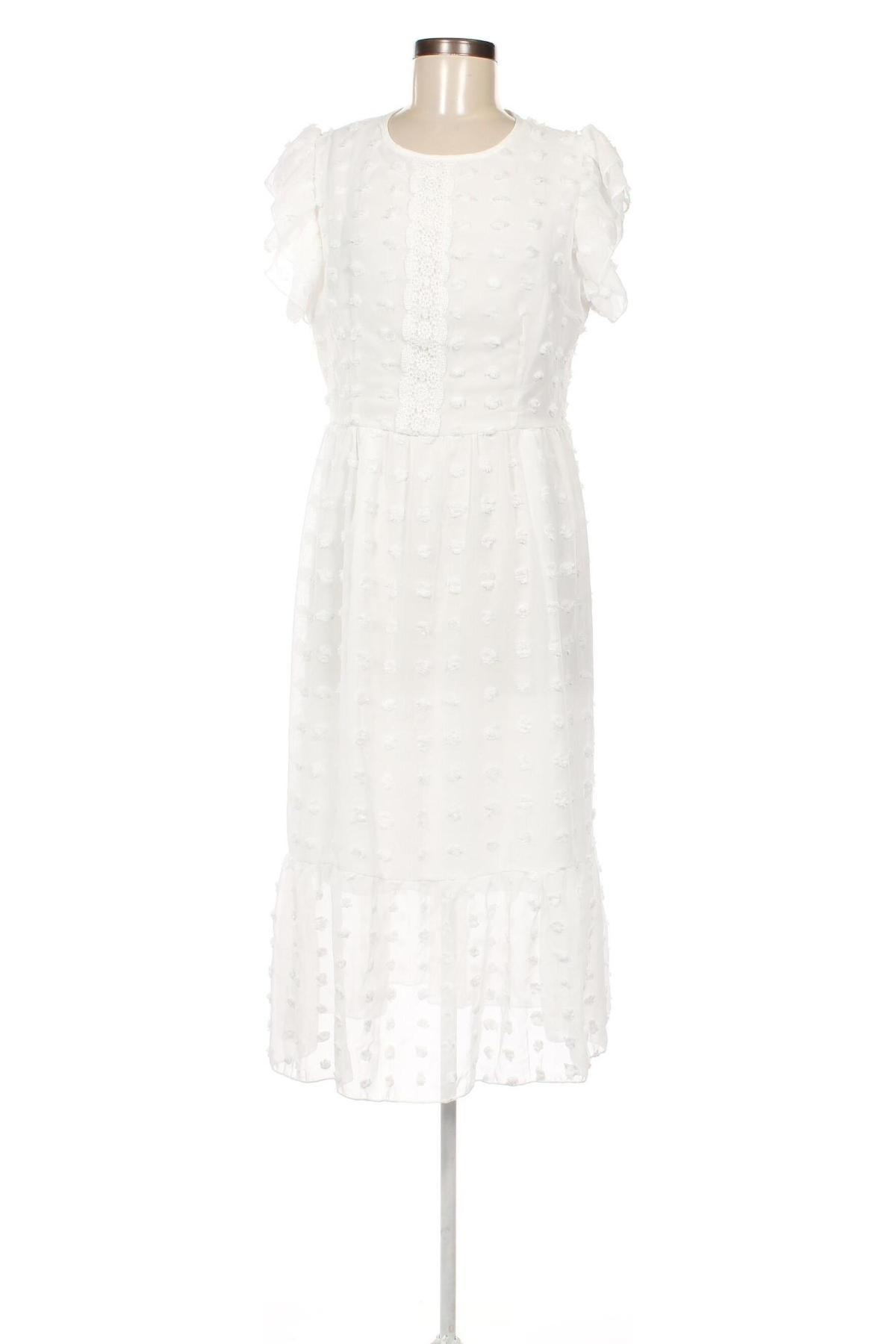 Kleid SHEIN, Größe L, Farbe Weiß, Preis 40,36 €
