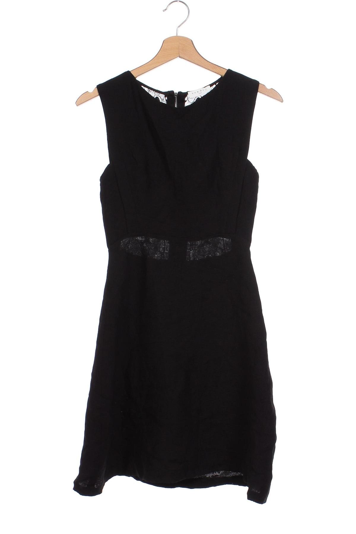 Φόρεμα Sandro, Μέγεθος XS, Χρώμα Μαύρο, Τιμή 40,21 €