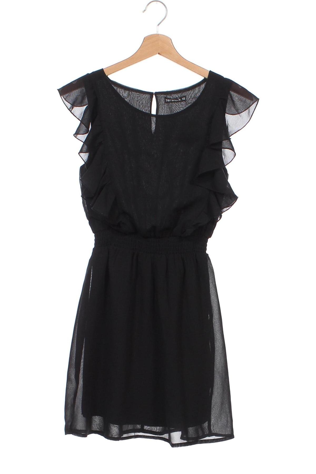 Kleid Terranova, Größe XS, Farbe Schwarz, Preis € 14,83