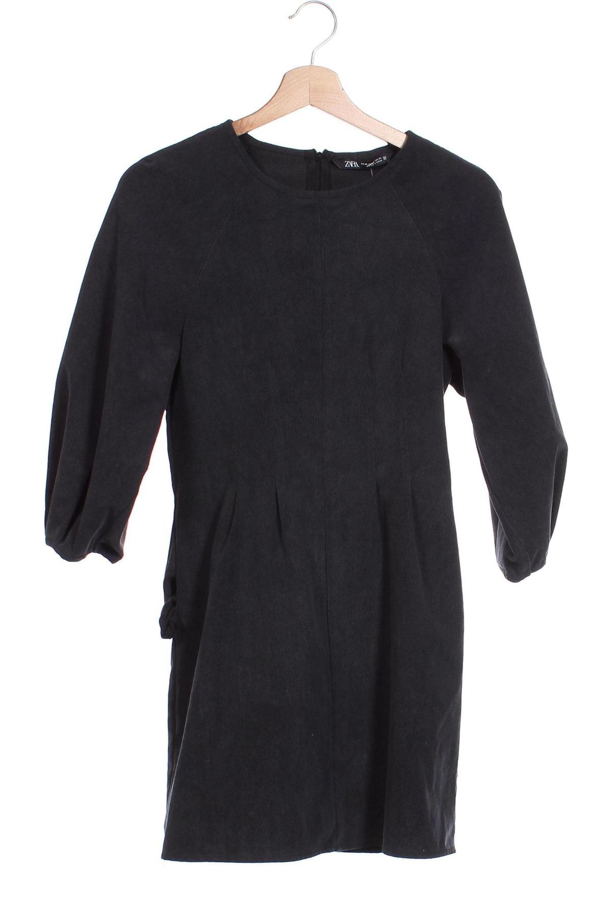 Kleid Zara, Größe XS, Farbe Grau, Preis 6,30 €