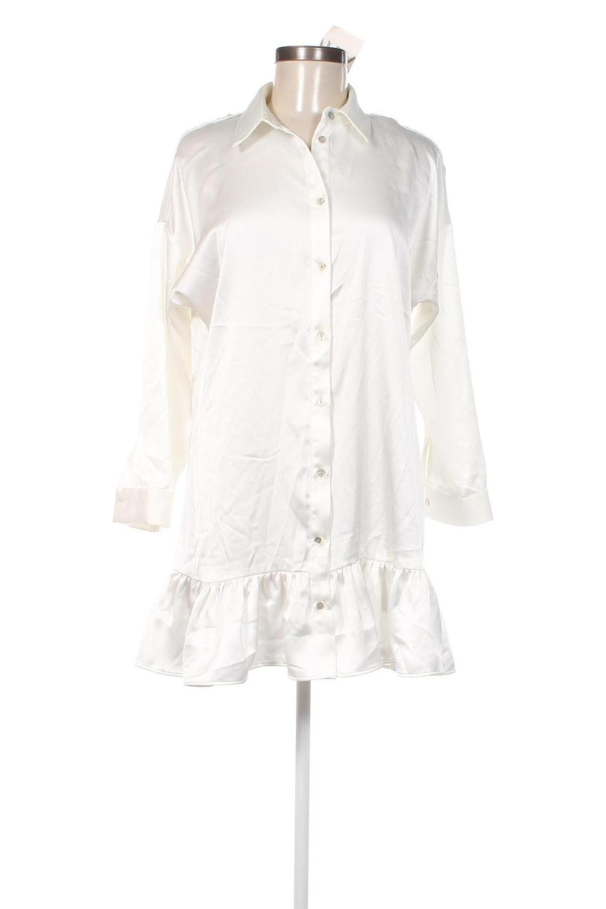 Kleid Zara, Größe L, Farbe Weiß, Preis 25,88 €