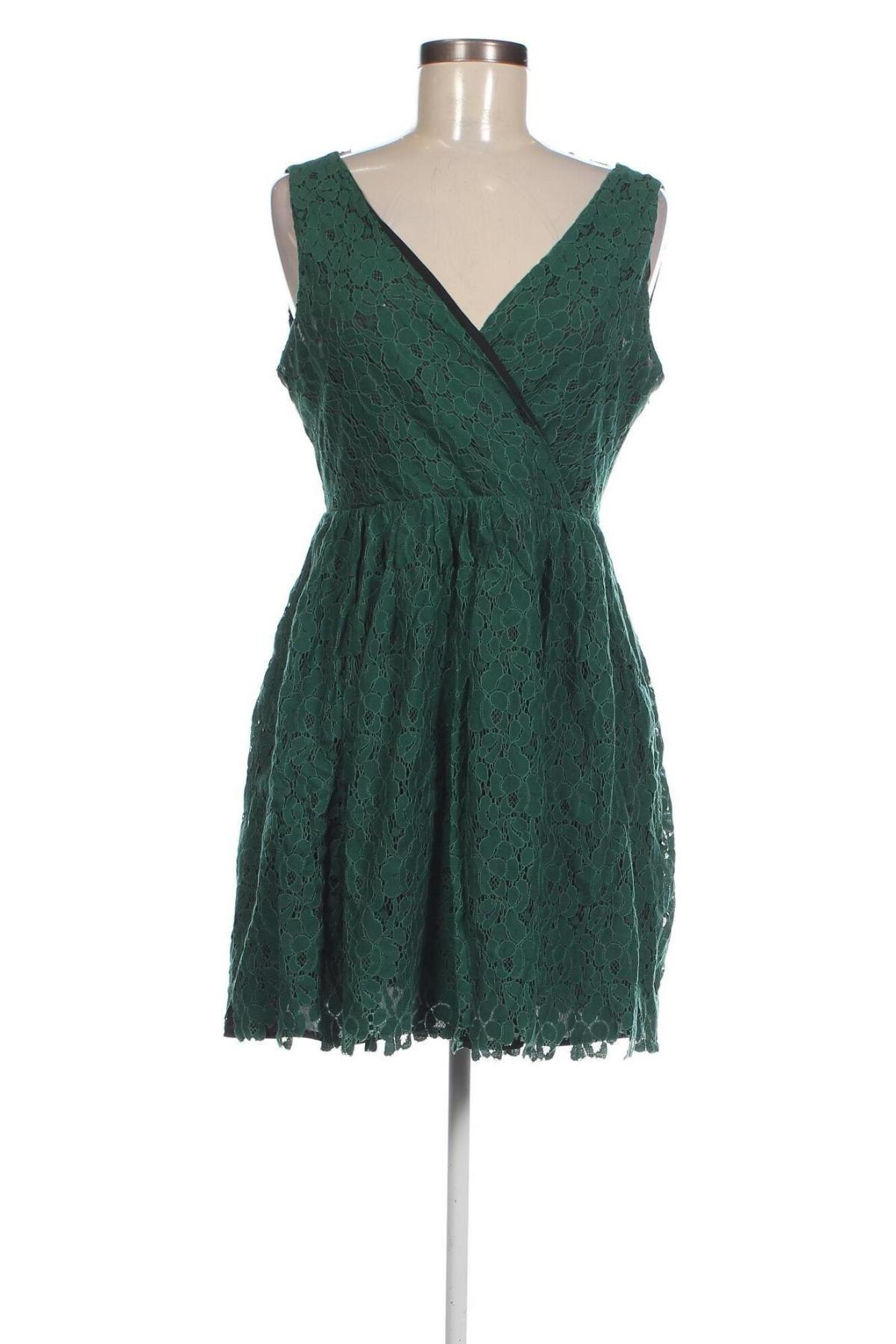 Kleid Zara, Größe L, Farbe Grün, Preis 18,79 €