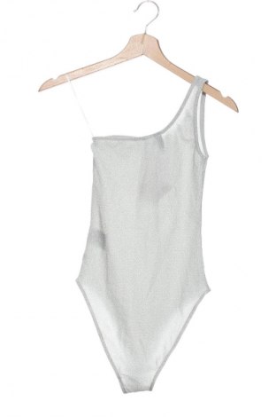 Дамска блуза - боди H&M Divided, Размер XS, Цвят Сребрист, Цена 31,99 лв.