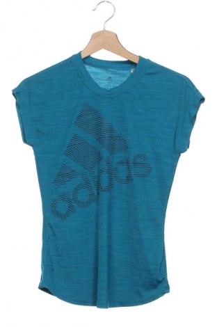 Γυναικεία μπλούζα Adidas, Μέγεθος XS, Χρώμα Μπλέ, Τιμή 21,99 €