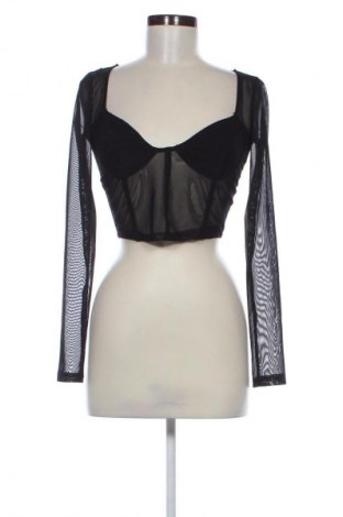 Damen Shirt Bershka, Größe M, Farbe Schwarz, Preis 5,99 €