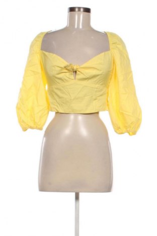 Bluză de femei Bershka, Mărime L, Culoare Galben, Preț 64,99 Lei