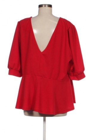 Bluzka damska SHEIN, Rozmiar 4XL, Kolor Czerwony, Cena 62,99 zł