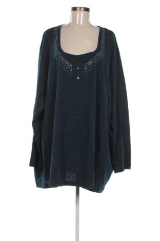 Bluzka damska Ulla Popken, Rozmiar 5XL, Kolor Zielony, Cena 79,99 zł