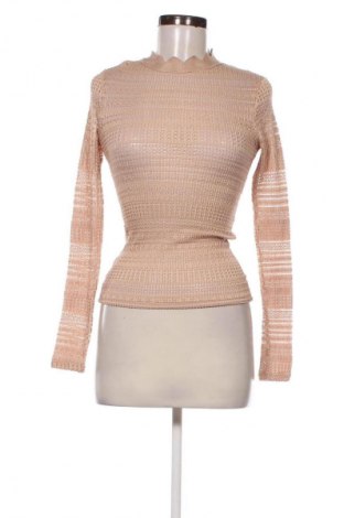 Дамска блуза Zara, Размер S, Цвят Бежов, Цена 27,99 лв.