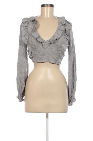 Дамска блуза Zara, Размер S, Цвят Сив, Цена 27,99 лв.