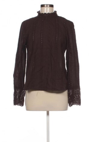 Дамска блуза Zara, Размер M, Цвят Кафяв, Цена 27,99 лв.