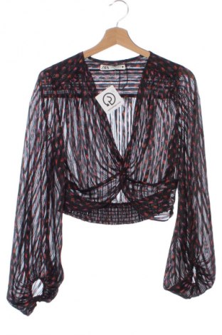 Дамска блуза Zara, Размер XS, Цвят Многоцветен, Цена 11,99 лв.