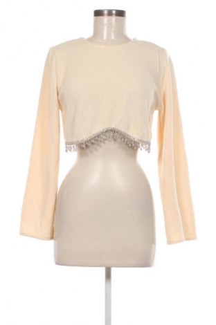 Дамска блуза Zara, Размер M, Цвят Екрю, Цена 27,99 лв.