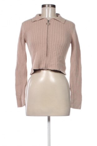 Cardigan de damă Bershka, Mărime L, Culoare Bej, Preț 94,99 Lei