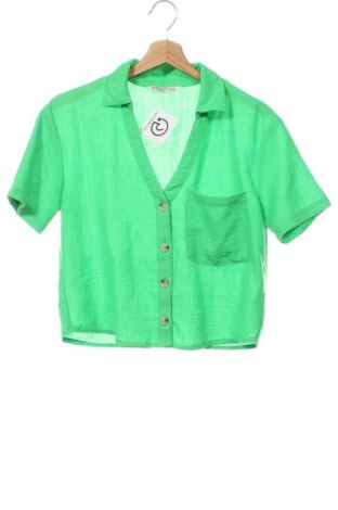 Cămașă de femei Stradivarius, Mărime XS, Culoare Verde, Preț 81,99 Lei