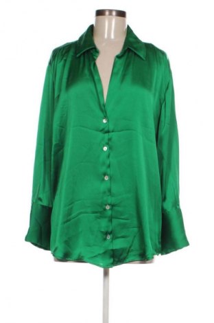 Дамска риза Zara, Размер L, Цвят Зелен, Цена 27,99 лв.