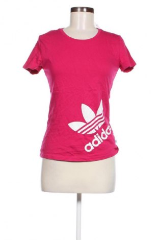 Γυναικείο t-shirt Adidas, Μέγεθος S, Χρώμα Κόκκινο, Τιμή 7,99 €